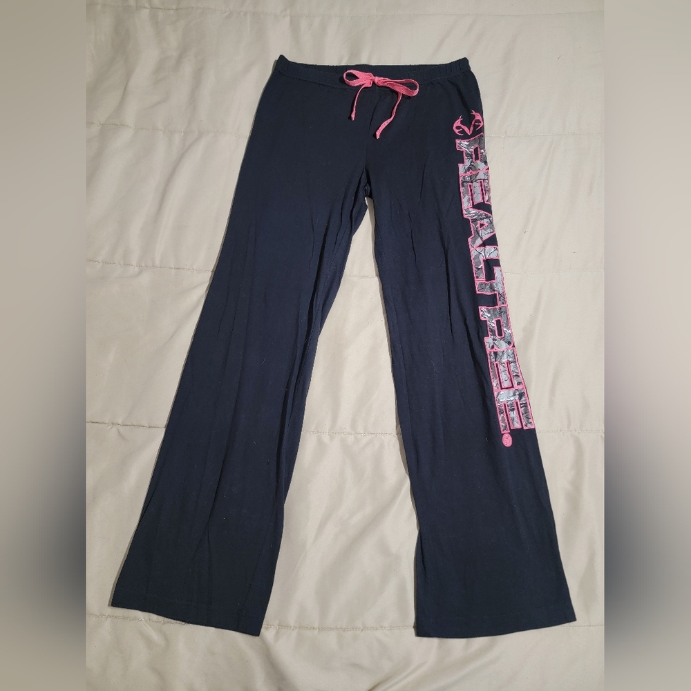 Realtree Black Relaxed Sleep Pants - Size Medium